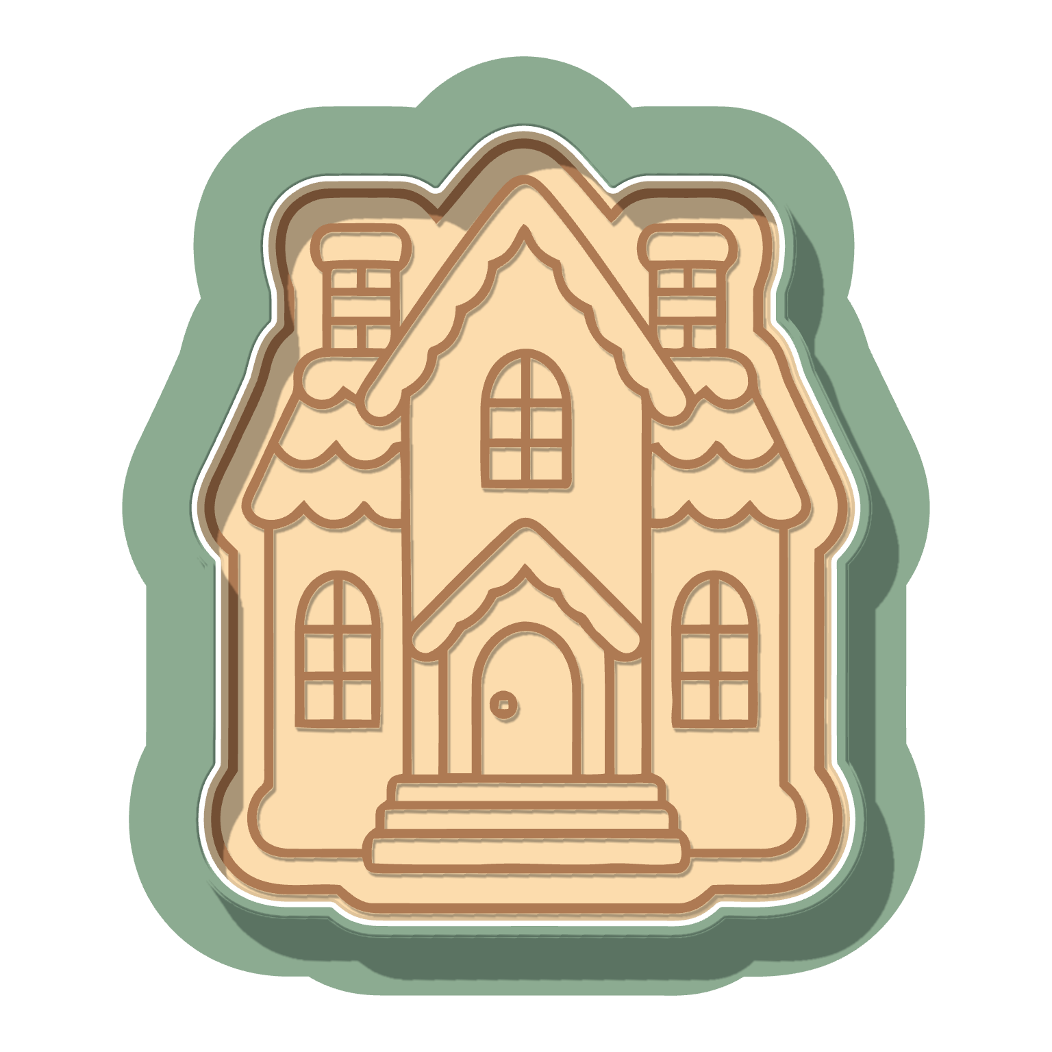 Gingerbread Mansion · Cutter + Stamp