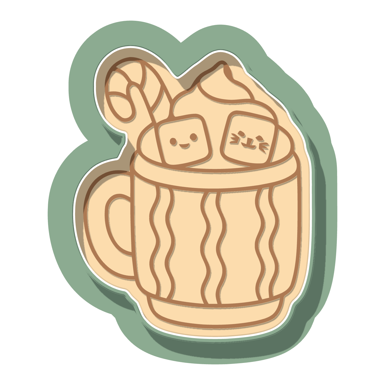 Cocoa Mug · Cutter + Stamp