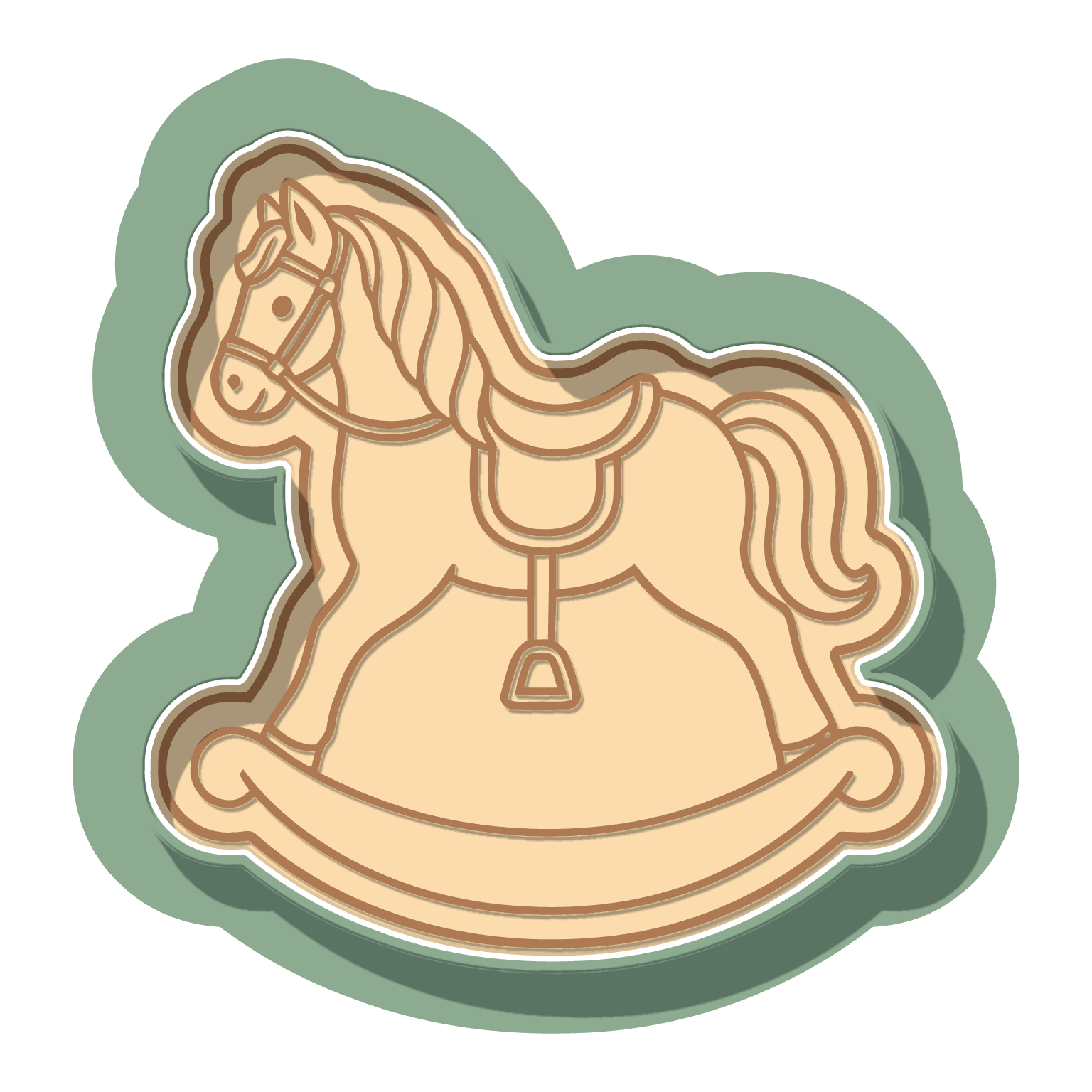 Luxury Rocking Horse · Cutter + Stamp