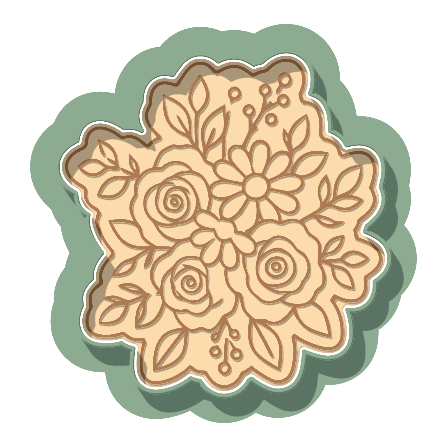 Floral Bouquet · Cutter + Stamp