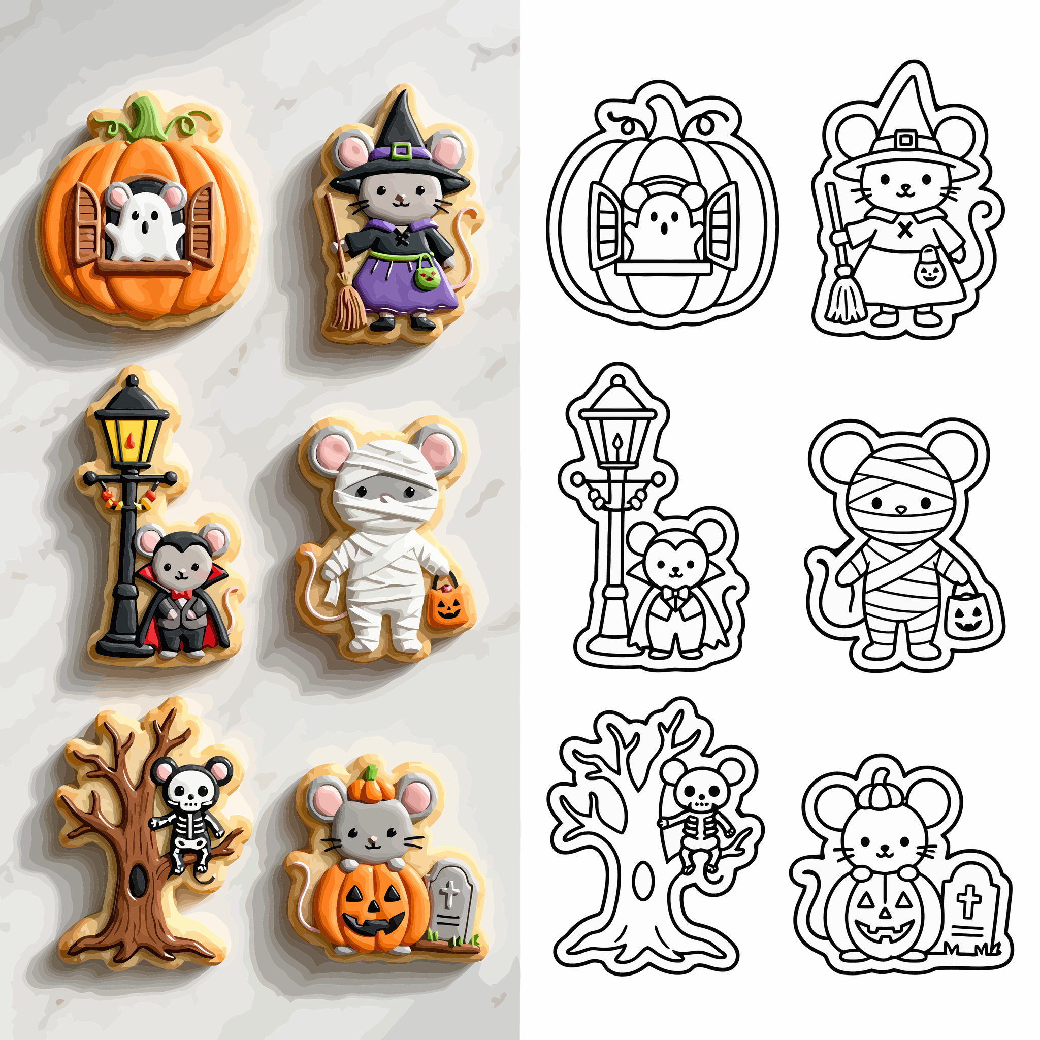 Halloween-Mice-Cookies-and-Simplified-Line-Art-Square
