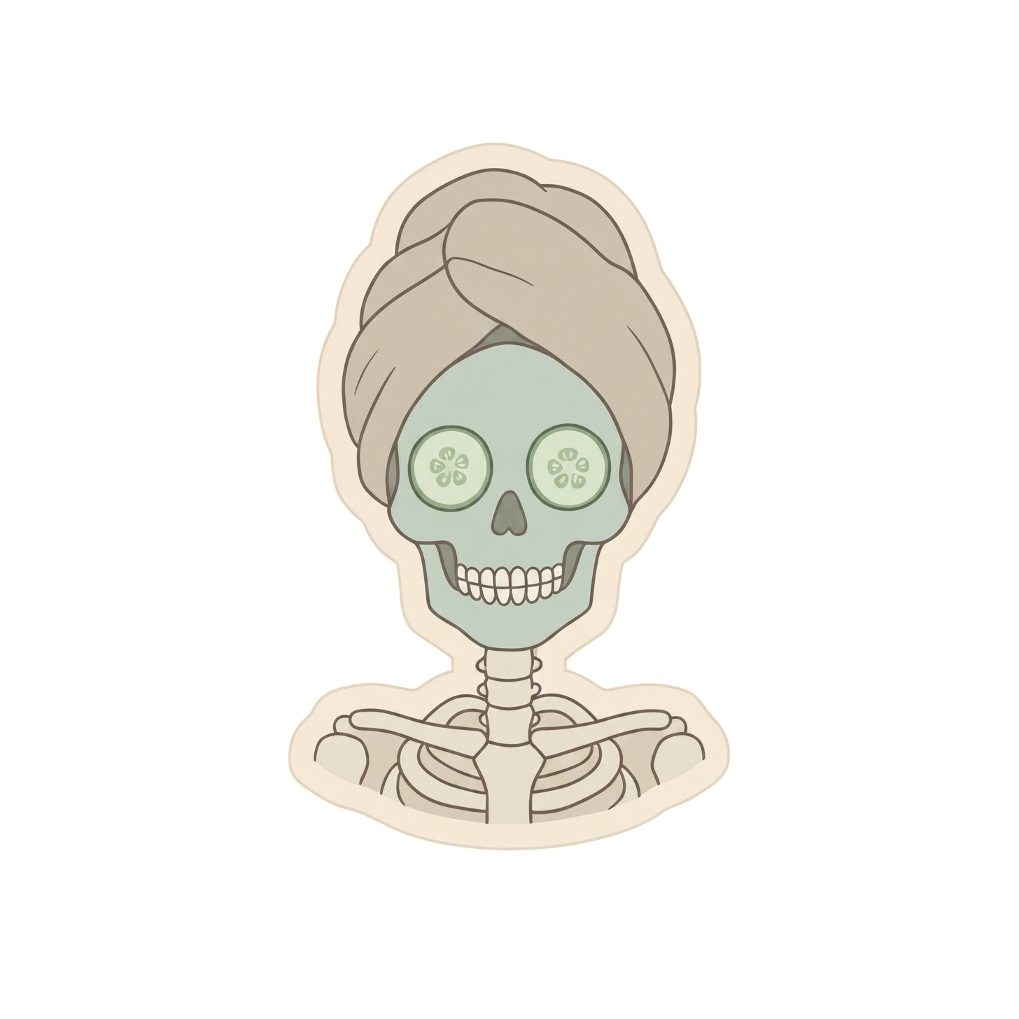 Spa Skeleton With Cucumber Eyes