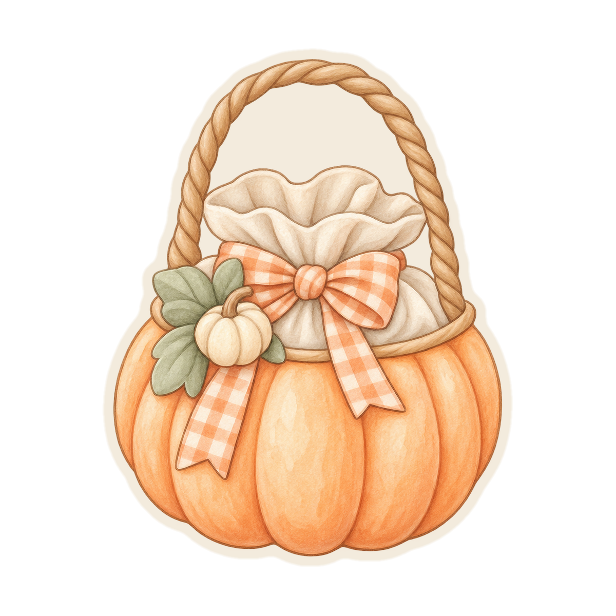 Pumpkin Basket Favor Pouch