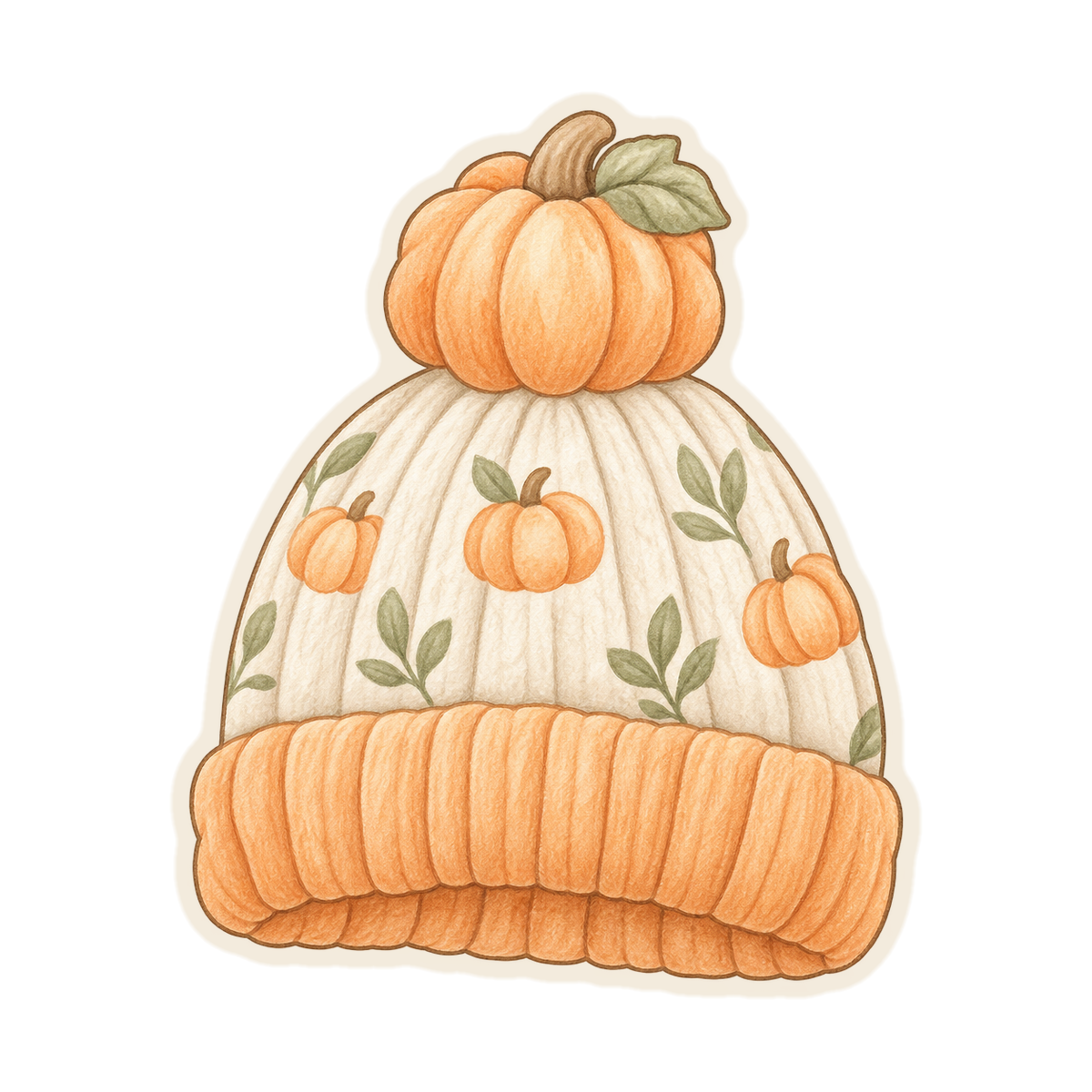 Pumpkin Knit Baby Hat