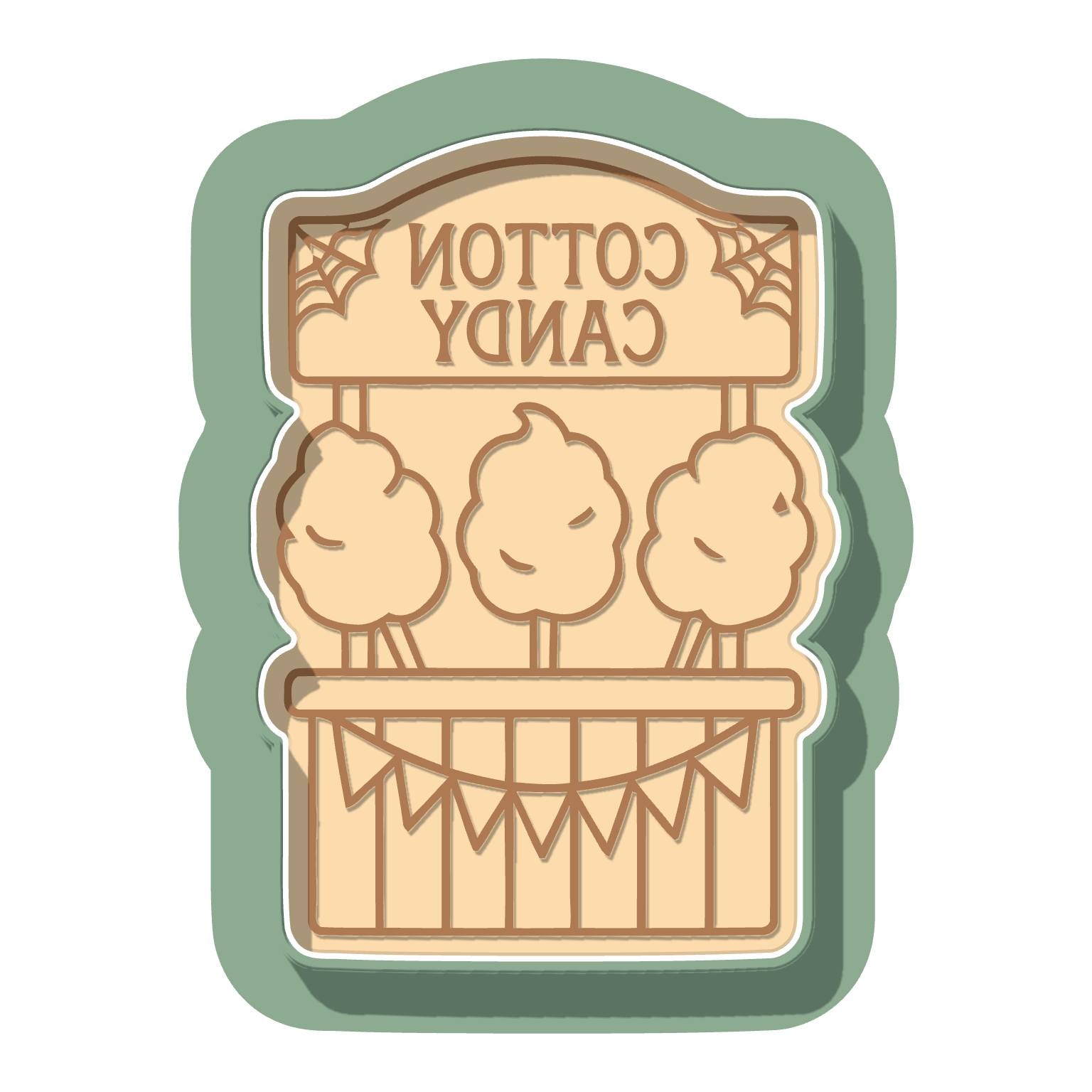 Cotton Candy Stand · Cutter + Stamp