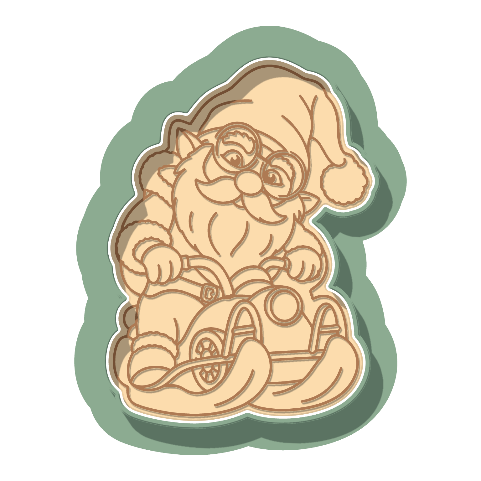 Gnome Snowmowbile · Cutter + Stamp
